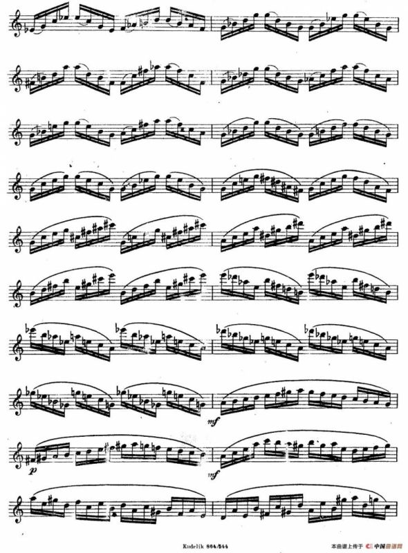 奇特克-萨克斯练习曲之18（ETUDY PRO SAXOPHON - FR ZITRK.op.3）