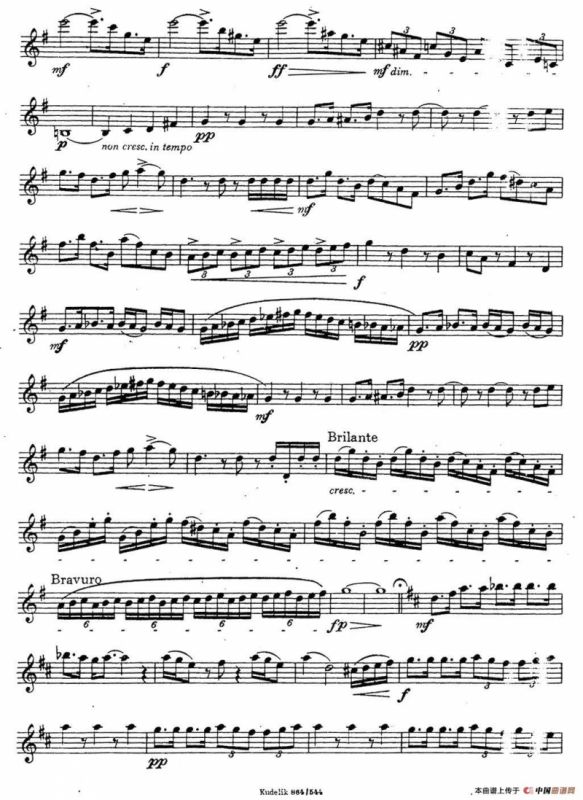 奇特克-萨克斯练习曲之12（ETUDY PRO SAXOPHON - FR ZITRK.op.3）