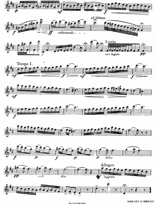 奇特克-萨克斯练习曲之三（ETUDY PRO SAXOPHON - FR ZITRK.op.3）