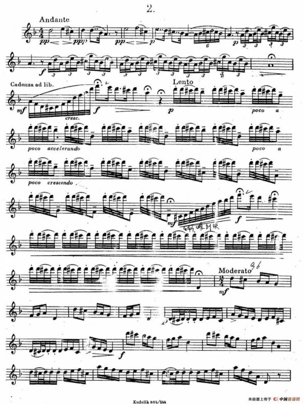 奇特克-萨克斯练习曲之二（ETUDY PRO SAXOPHON - FR ZITRK.op.3）