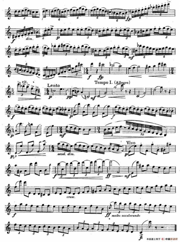 奇特克-萨克斯练习曲之一（ETUDY PRO SAXOPHON - FR ZITRK.op.3）