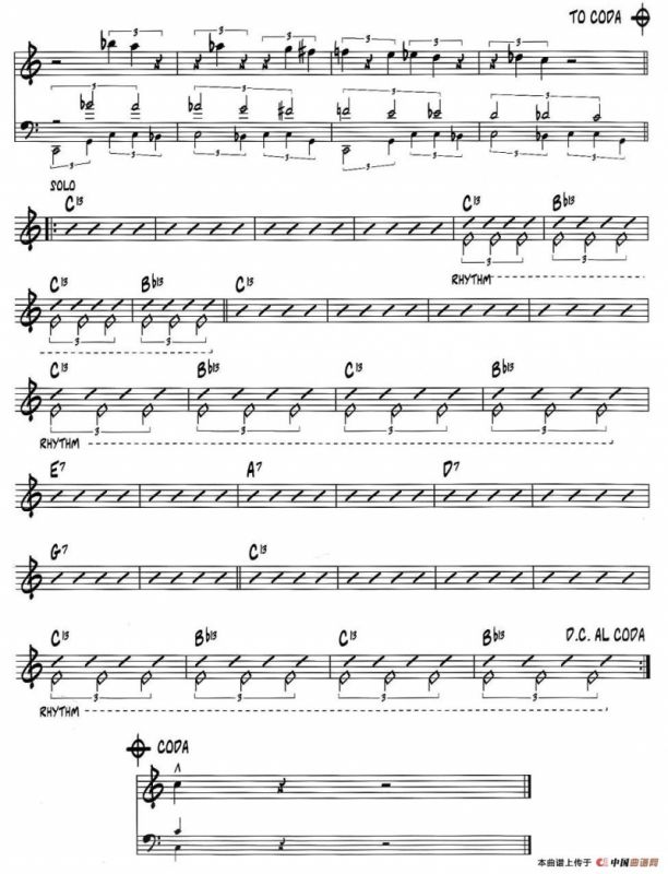 THE BRIDGE（jazz系列萨克斯谱）