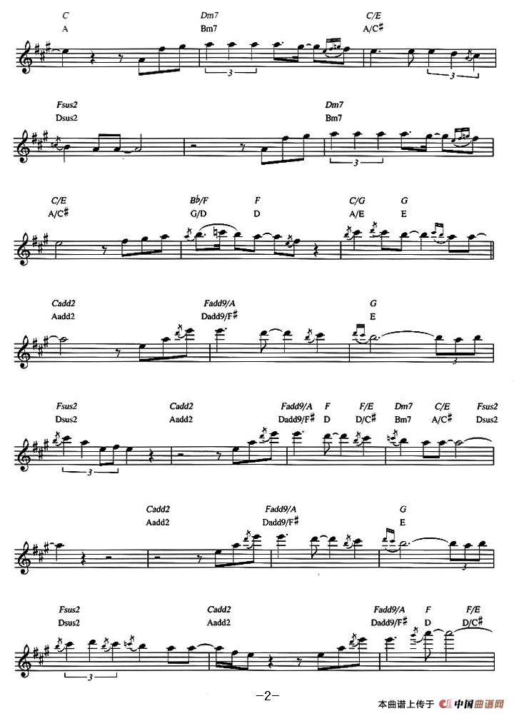 Dave Koz - Castle of dreams（原版中音萨克斯谱）