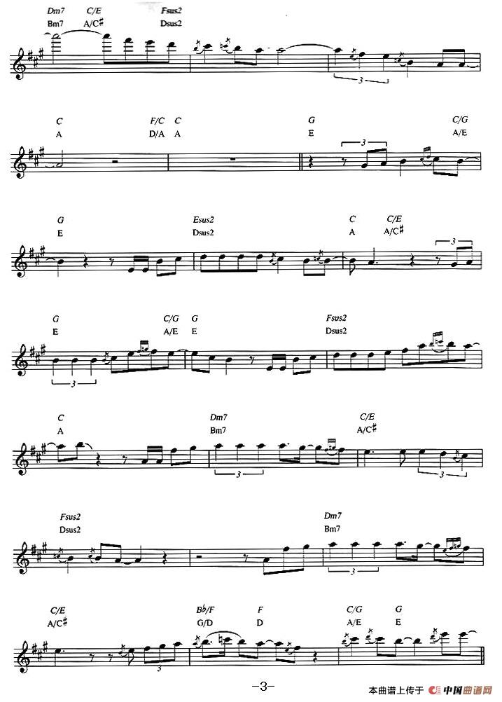 Dave Koz - Castle of dreams（原版中音萨克斯谱）