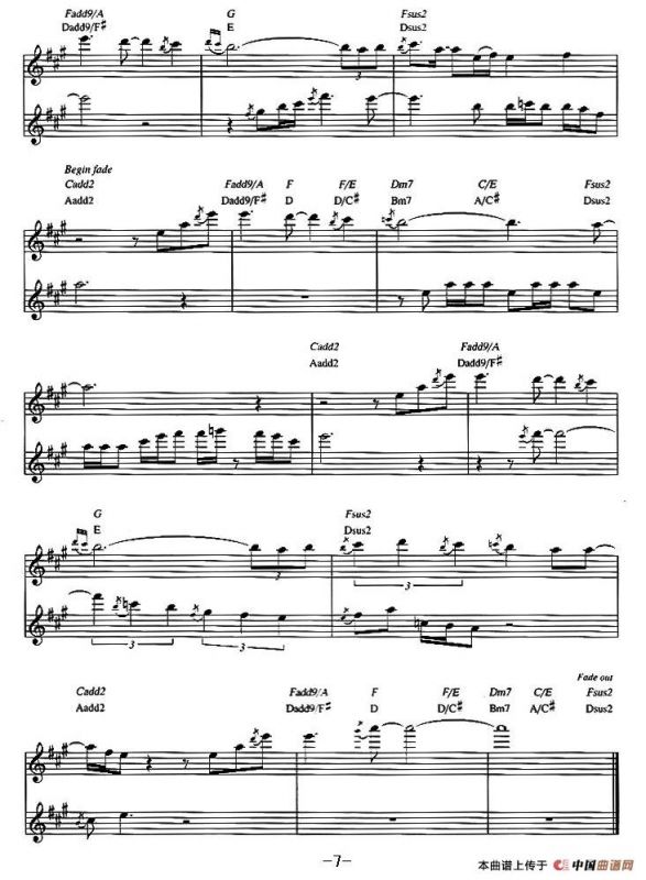 Dave Koz - Castle of dreams（原版中音萨克斯谱）