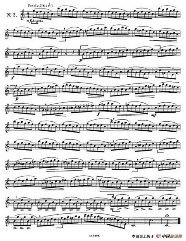 克劳斯古典萨克斯练习曲1-10