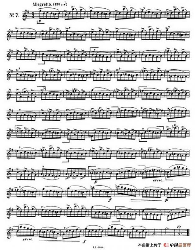 克劳斯古典萨克斯练习曲1-10