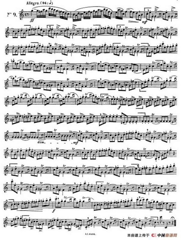 克劳斯古典萨克斯练习曲1-10