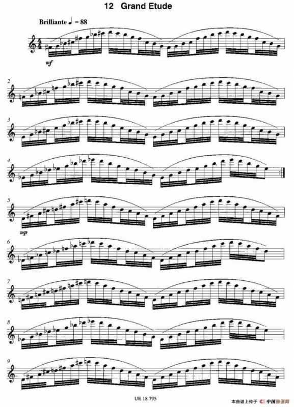 Grand Etude（12首现代风格练习曲之12）