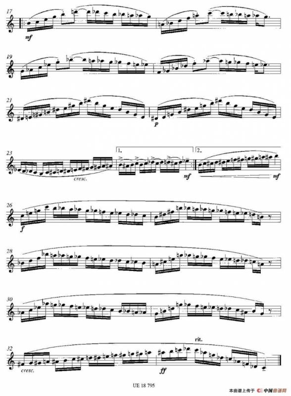 Cascades（12首现代风格练习曲之10）