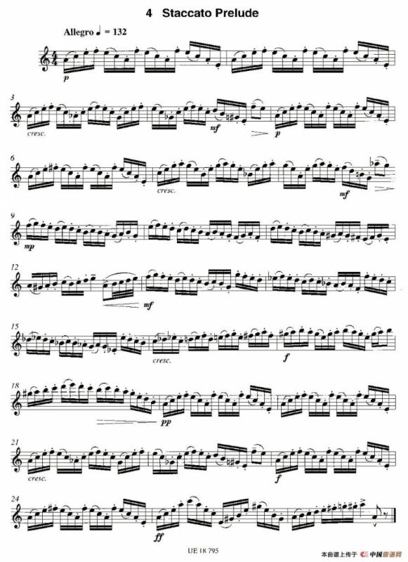 Staccato Prelude（12首现代风格练习曲之4）
