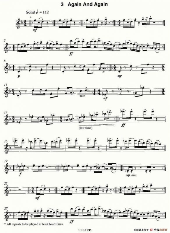 Again And Again（12首现代风格练习曲之3）