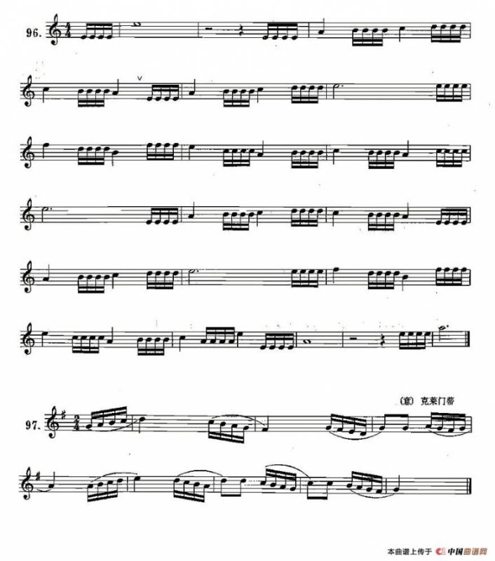 练习曲合集：17、十六分音符练习二