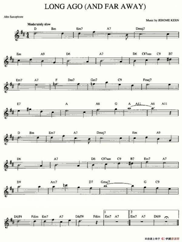 LONG AGO（AND FAR AWAY）