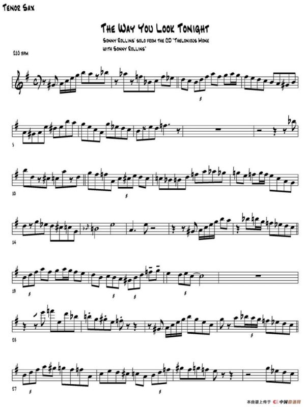 The Way You Look Tonight