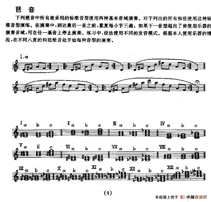 中音萨克管的日常练习