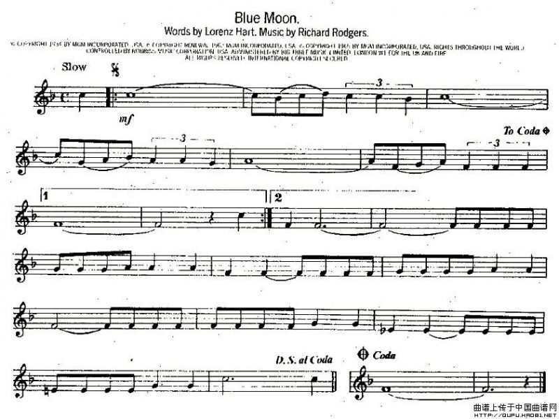 Biue Moon（蓝月亮）