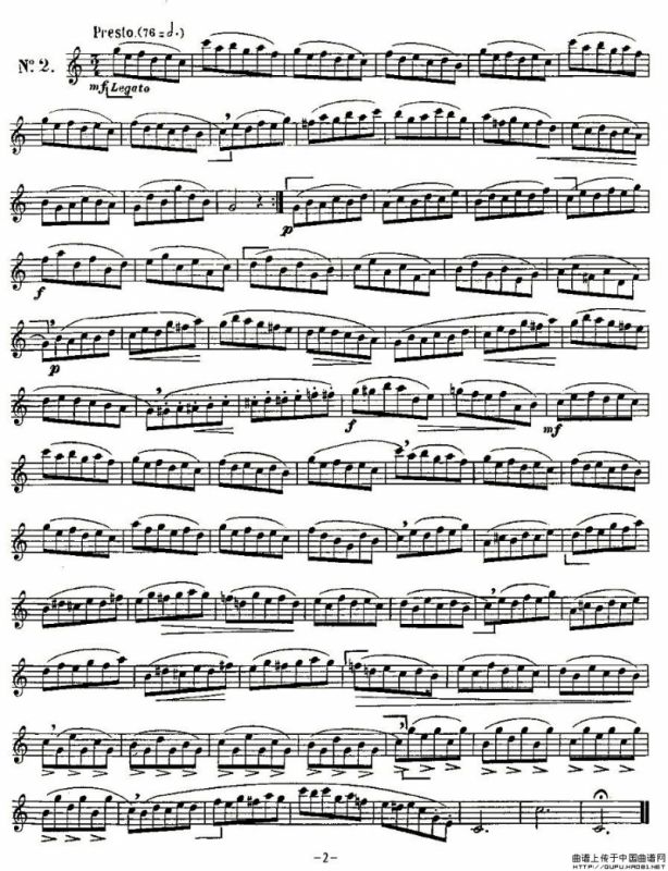 Klose Etudes Chantantes Pour Saxophone（KLOSE的15首练习曲集）