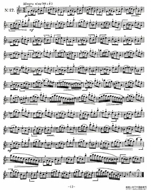 Klose Etudes Chantantes Pour Saxophone（KLOSE的15首练习曲集）