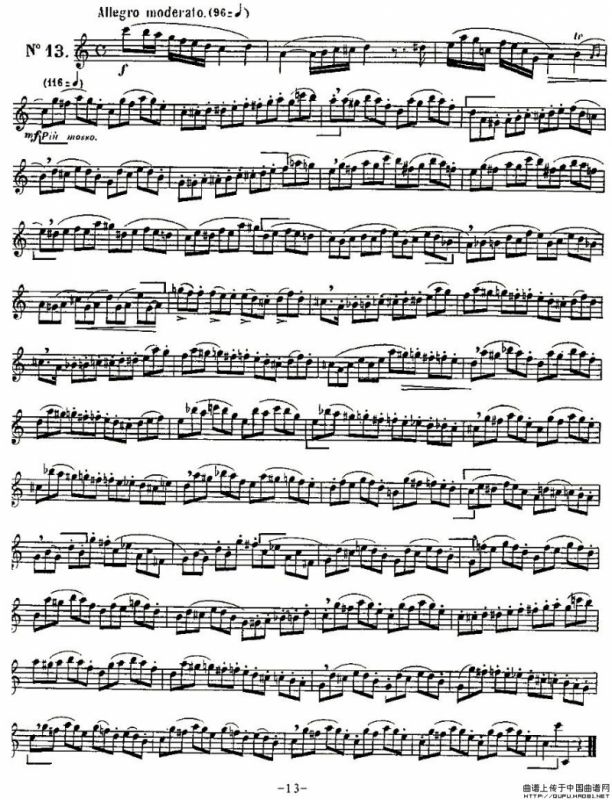 Klose Etudes Chantantes Pour Saxophone（KLOSE的15首练习曲集）