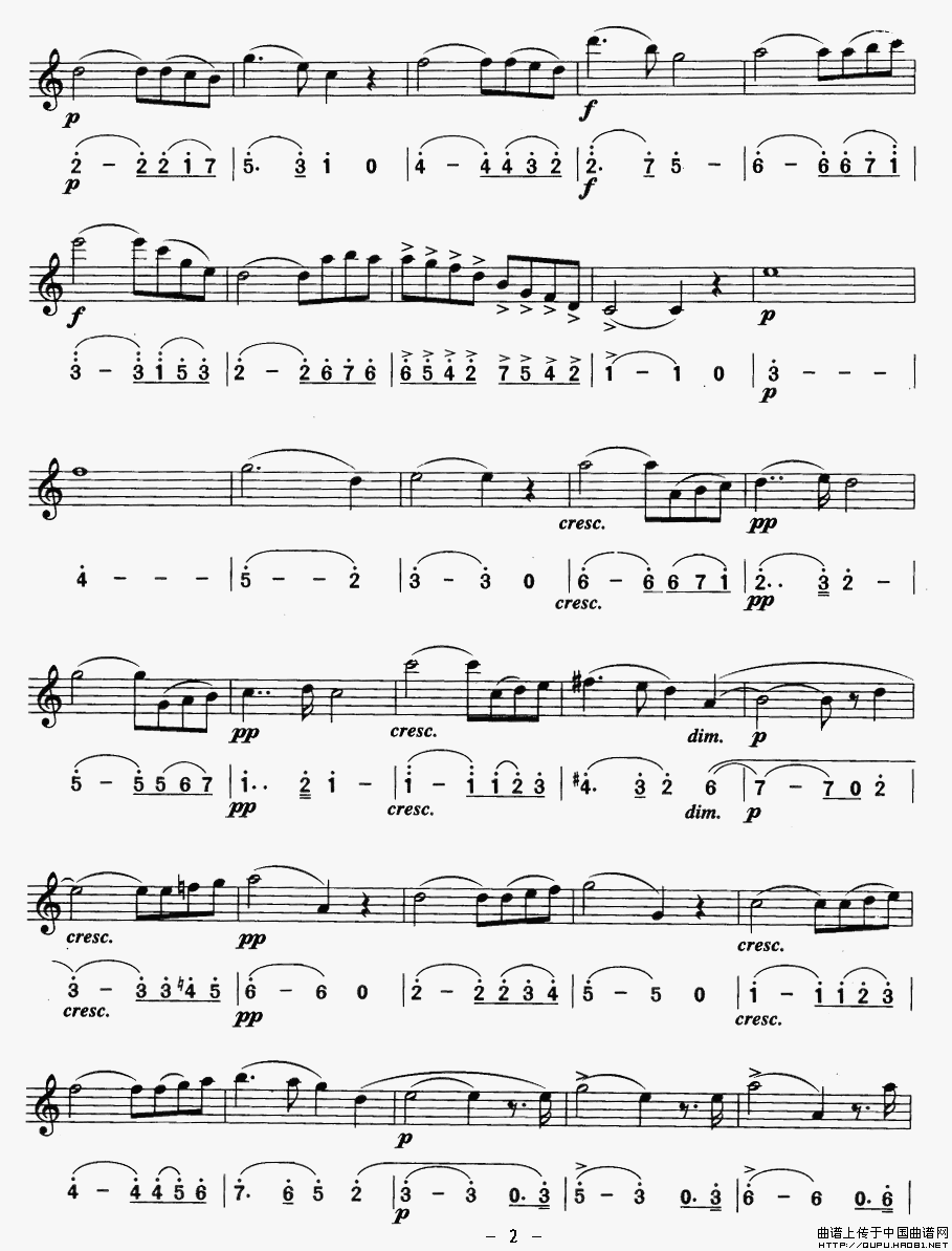 圣母颂（线简谱对照版）