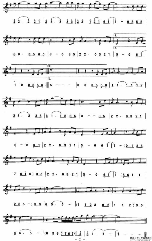 把悲伤留给自己（线简谱对照版）