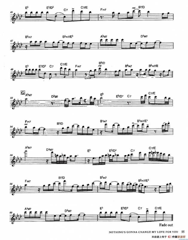 Nothing gonna chsbge my love for you - Alto（此情不移）