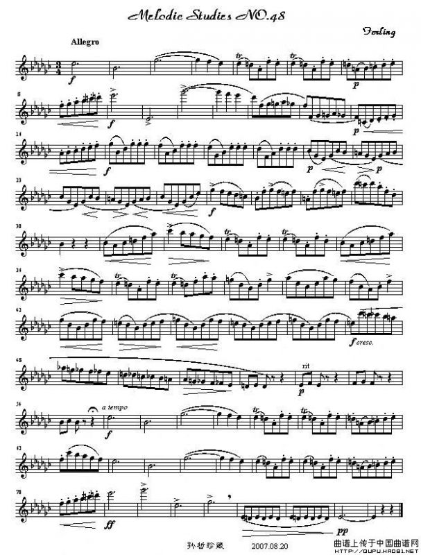 四十八首旋律练习曲之四十八