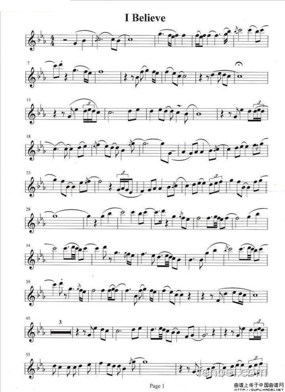 午夜的萨克斯（I BeIieve）