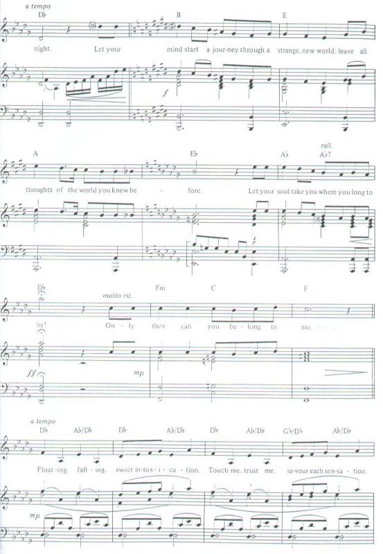 韦伯音乐剧《剧院魅影》主题歌曲