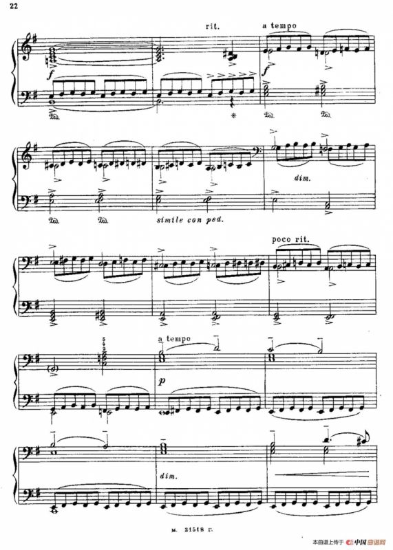 The Red Poppy Op.70（芭蕾舞剧《红罂粟》钢琴独奏版·5）