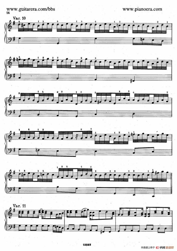 Variations on the Russian Song（俄国民歌主题变奏曲）