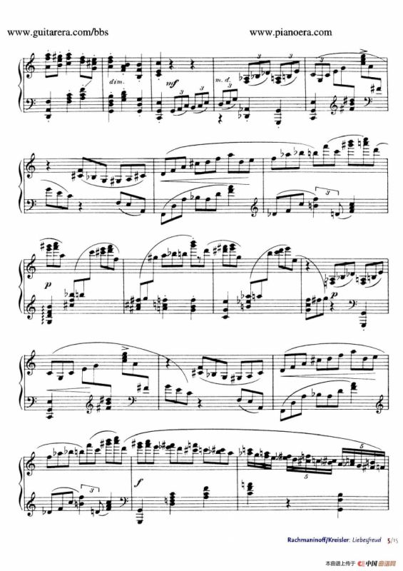 Liebesfreud（爱的喜悦）（钢琴独奏版）