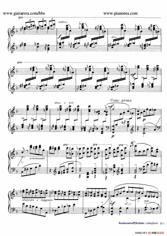 Liebesfreud（爱的喜悦）（钢琴独奏版）