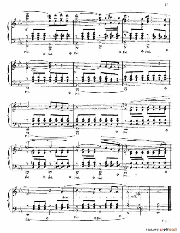 3 Romances Sans Paroles（3首无词浪漫曲·3. 夜晚）