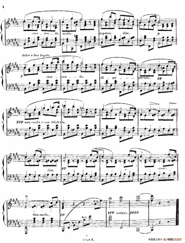 3 Romances Sans Paroles（3首无词浪漫曲 ·1. 长春花）