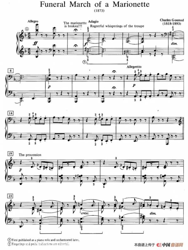 Funeral March Of A Marionette（木偶的葬礼进行曲）