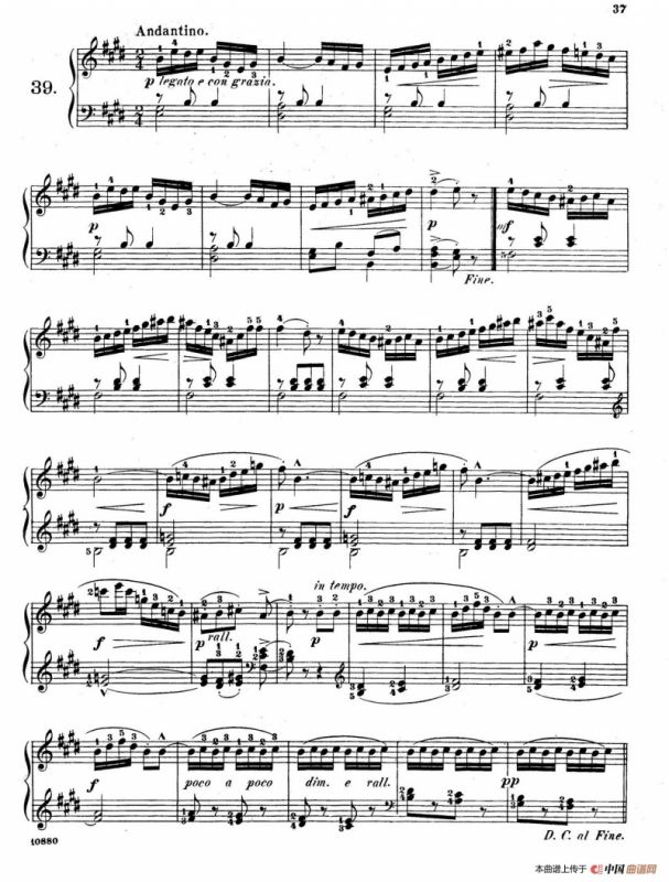 Etudes Enfantines Op.37（儿童钢琴练习曲 第31——39首）