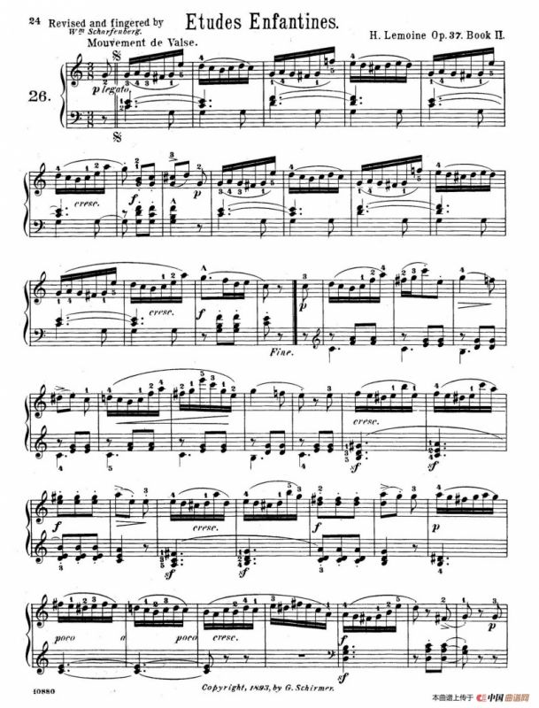 Etudes Enfantines Op.37（儿童钢琴练习曲 第26——30首）