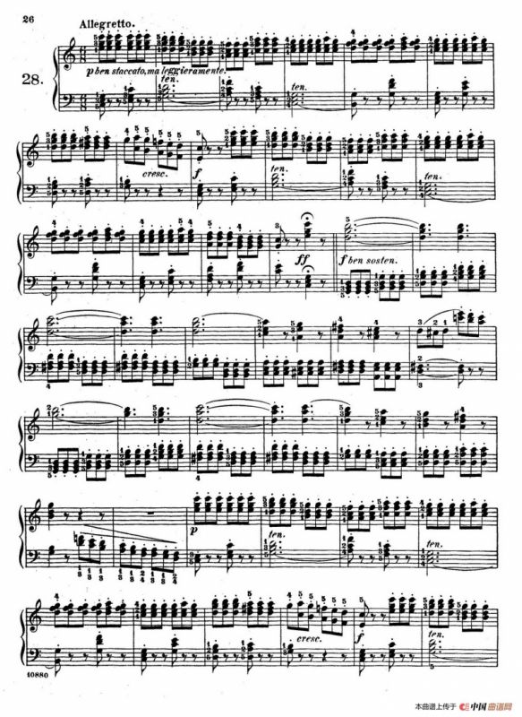 Etudes Enfantines Op.37（儿童钢琴练习曲 第26——30首）