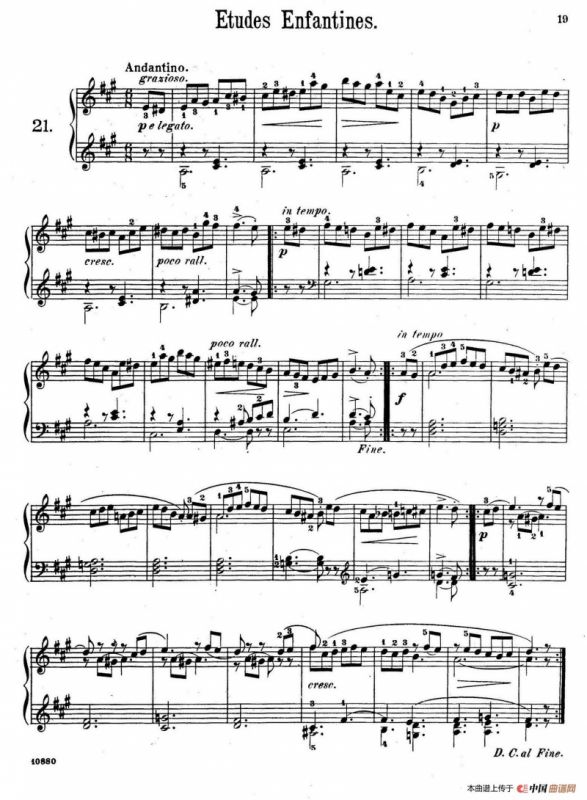 Etudes Enfantines Op.37（儿童钢琴练习曲 第21——25首）