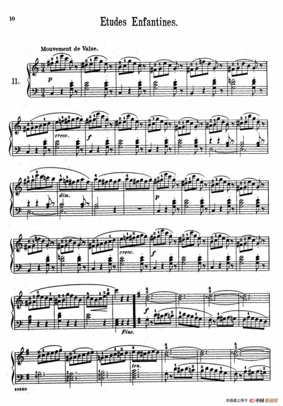 Etudes Enfantines Op.37（儿童钢琴练习曲 第11——14首）