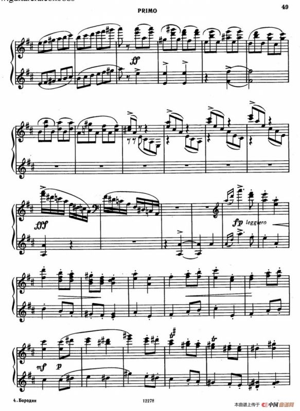 Tarantella in D Major（D大调塔兰泰拉舞曲·四手联弹）