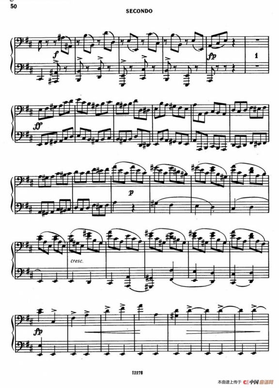 Tarantella in D Major（D大调塔兰泰拉舞曲·四手联弹）