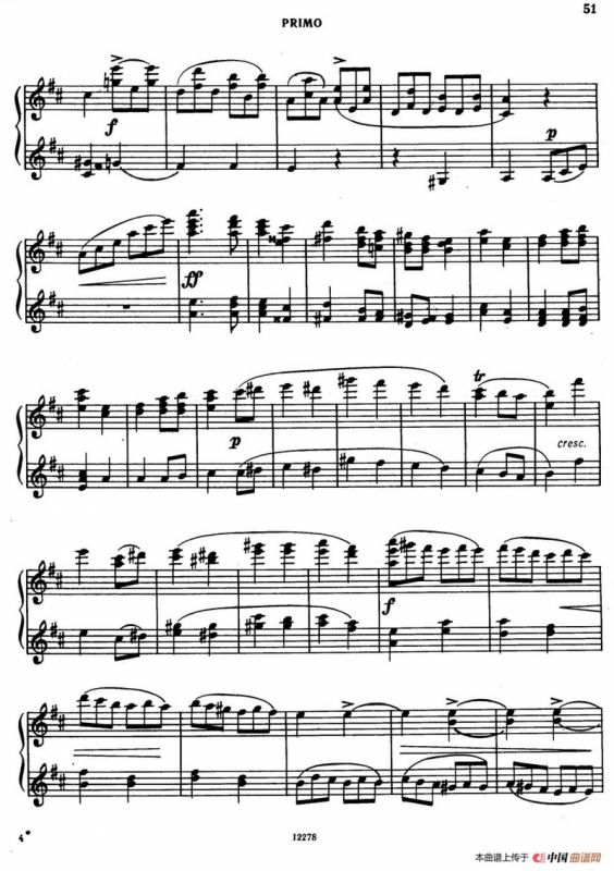 Tarantella in D Major（D大调塔兰泰拉舞曲·四手联弹）