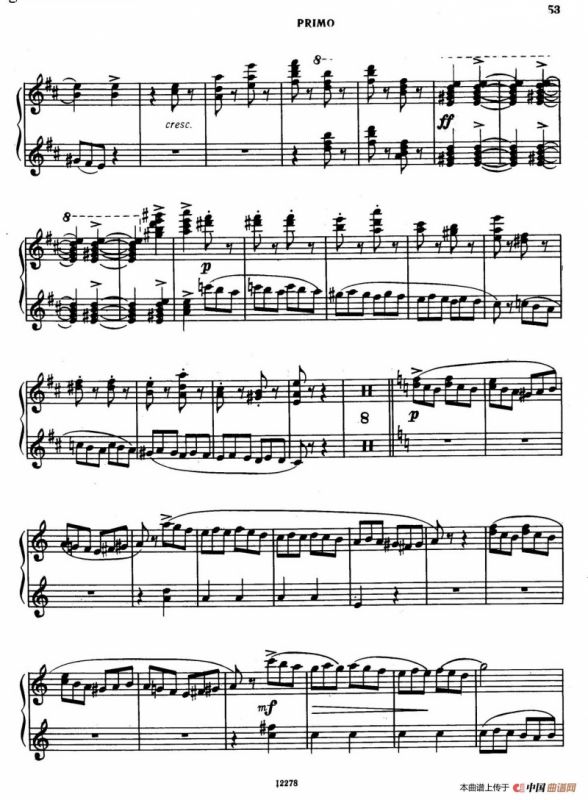 Tarantella in D Major（D大调塔兰泰拉舞曲·四手联弹）