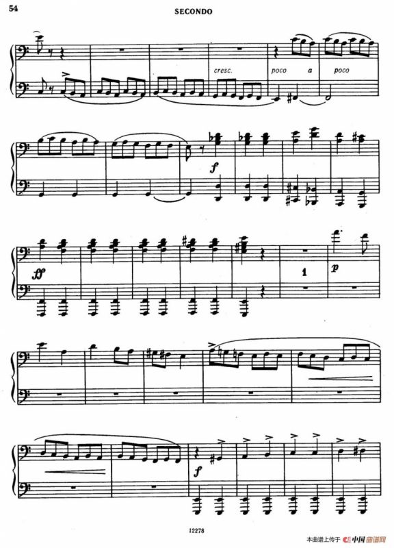 Tarantella in D Major（D大调塔兰泰拉舞曲·四手联弹）