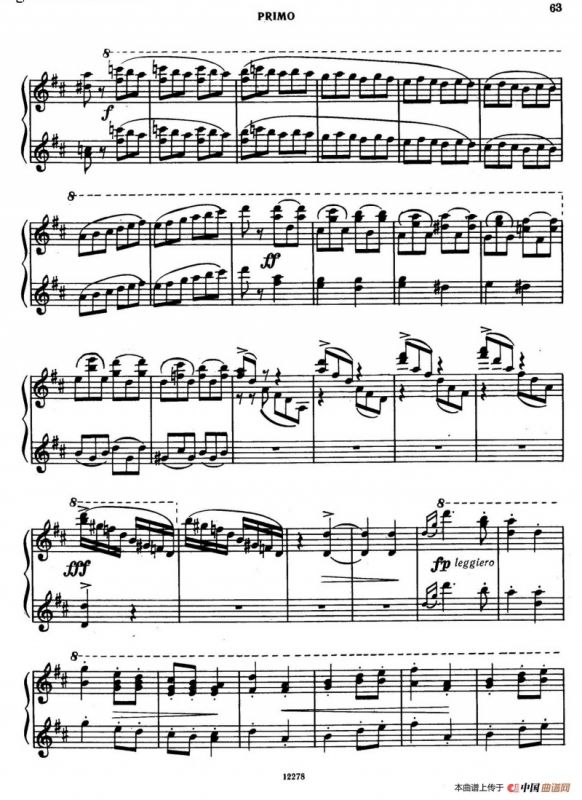 Tarantella in D Major（D大调塔兰泰拉舞曲·四手联弹）