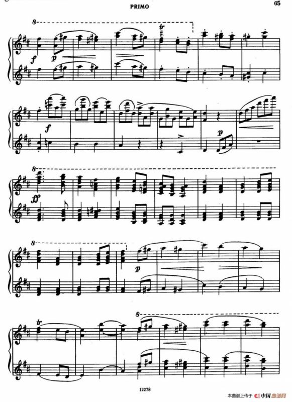 Tarantella in D Major（D大调塔兰泰拉舞曲·四手联弹）