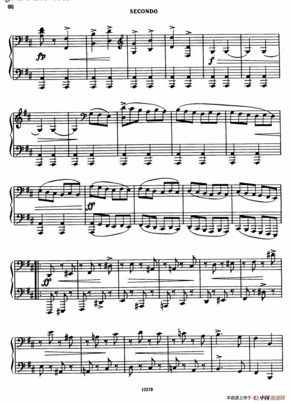 Tarantella in D Major（D大调塔兰泰拉舞曲·四手联弹）